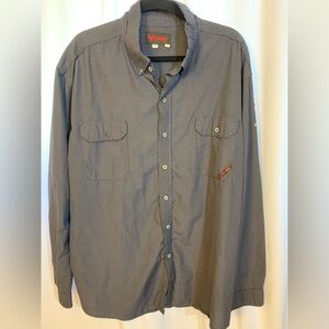 DriFire FR Work Shirt. SZ 2X. Navy Long Sleeve 
CAT2/112. GUC